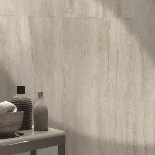 Porcelanato Cerro Negro Travertino Romano 64x122