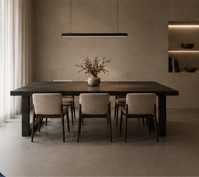 Mesa de comedor con sillas — Studio Brumm
