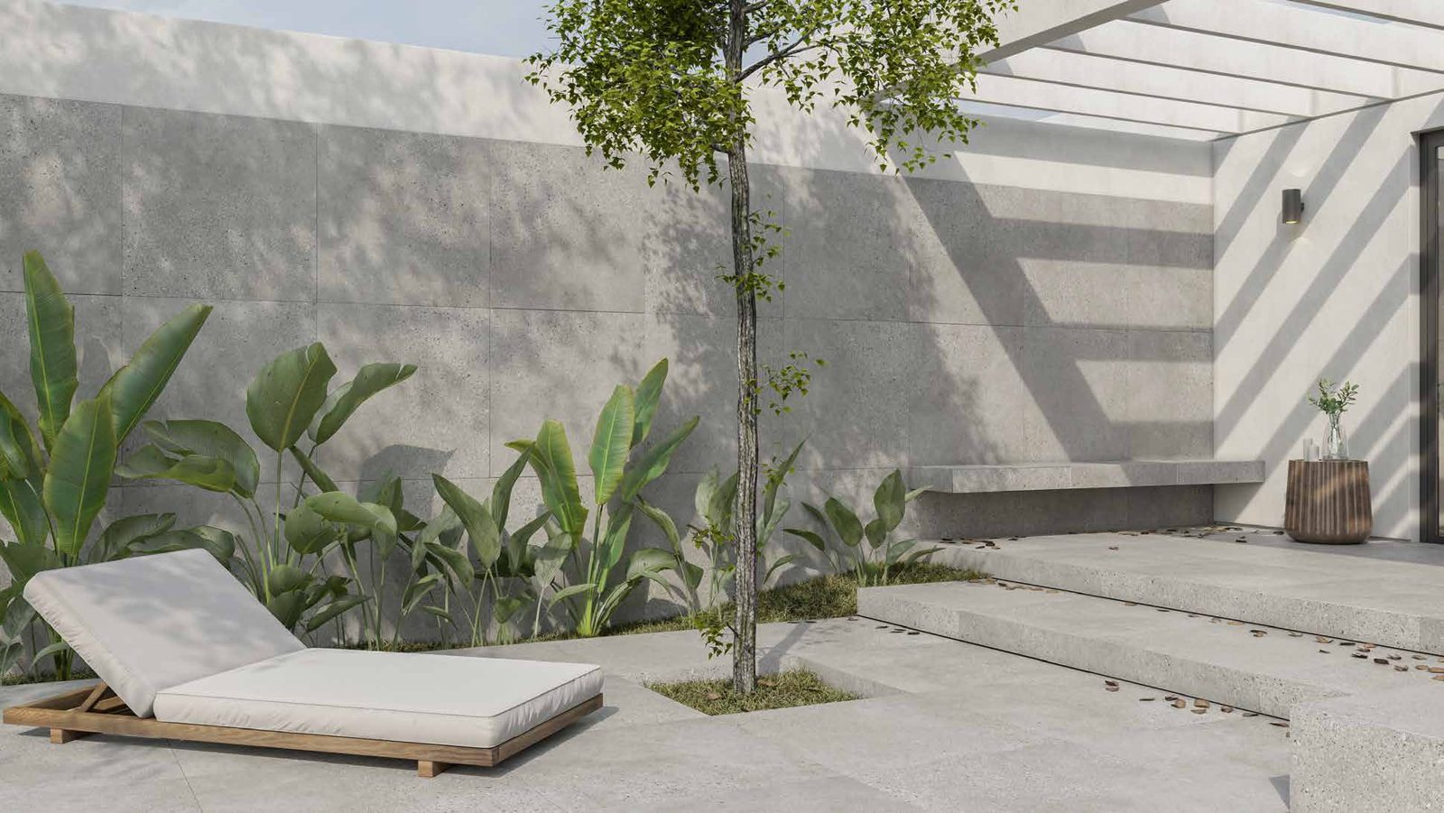 Patio con piso Ilva Grani exterior