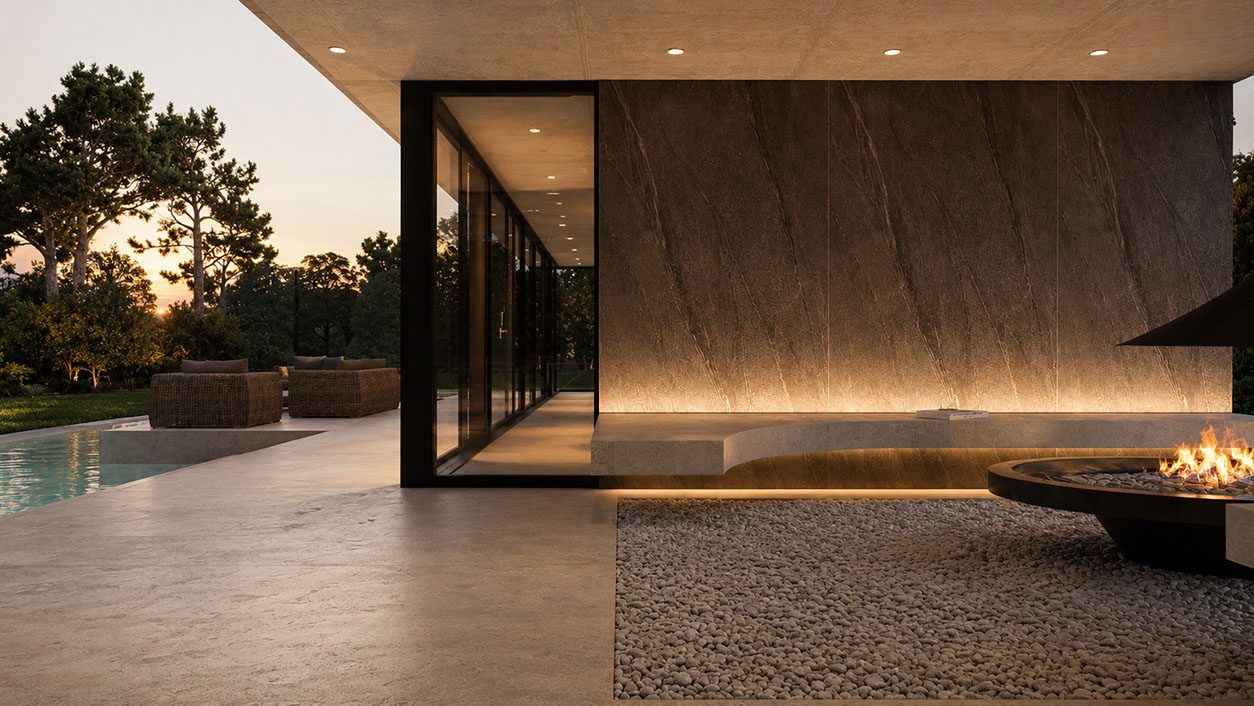 Galería exterior en lámina SPL Tempest Black