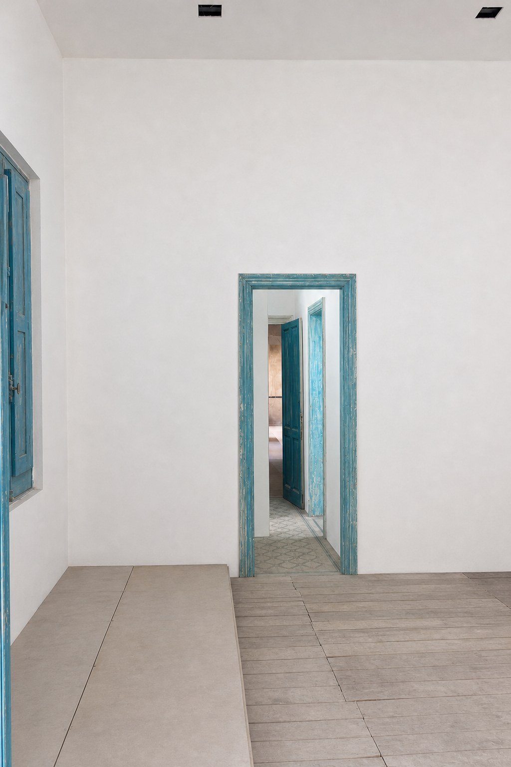 Colocación de porcelanatos — obra de Studio Brumm